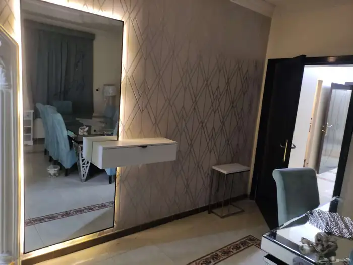 ديكور مدخل مرايا مع رف 0