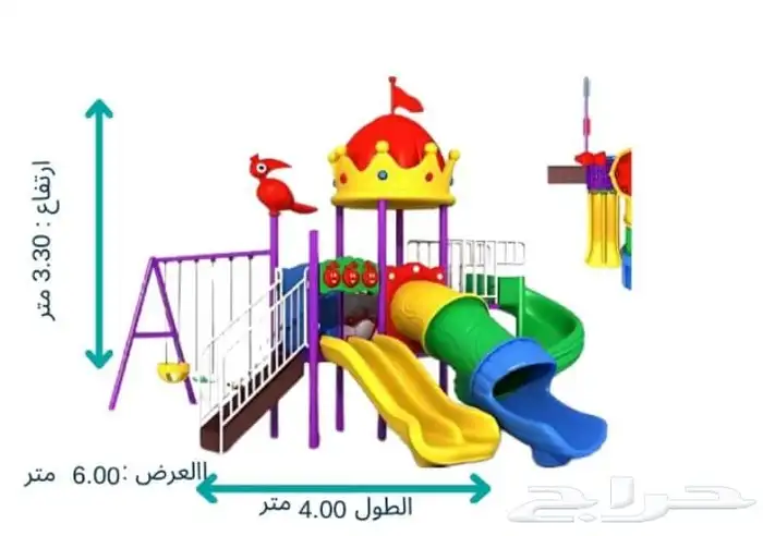 بيت كبير للأطفال والا كبار مراجيح وزحاليق استراحات حدائق 8