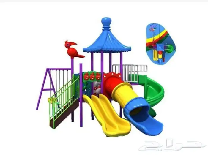 بيت كبير للأطفال والا كبار مراجيح وزحاليق استراحات حدائق 4