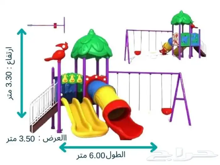 بيت كبير للأطفال والا كبار مراجيح وزحاليق استراحات حدائق 10