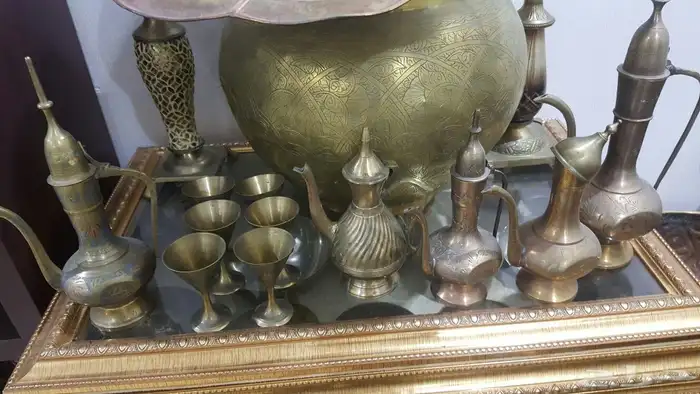 تحف نحاسيات قديمه دلل فازات شمعدان 4