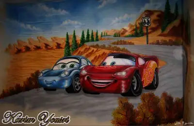 رسام جدران و مغاسل سيارات و جداريات Murals paintings index