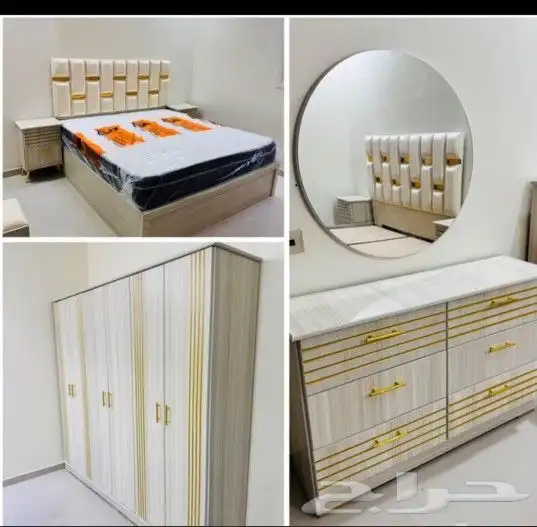 غرف نوم جديده مع تقسيط تابي او تمارا توصيل وتركيب في نفس الي 8