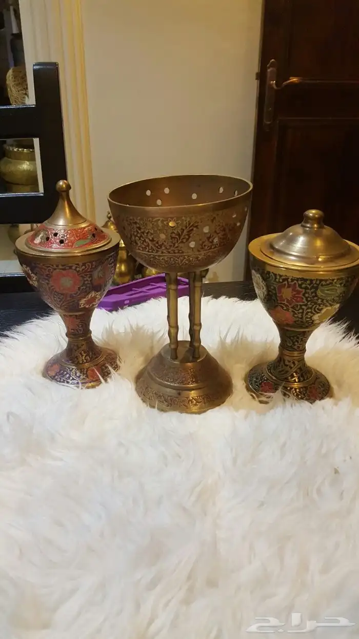 تحف نحاسيات قديمه دلل فازات شمعدان 6