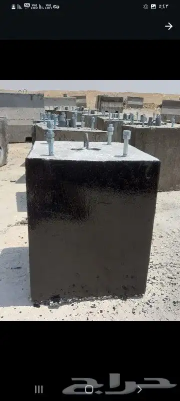 حواجز خرسانية وقواعد أعمدة 7