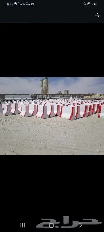 حواجز خرسانية وقواعد أعمدة 4