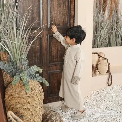 كشخه العيد ثياب ودقلة ولادي انيقه مع تطريز الاسم حسب الطلب 7