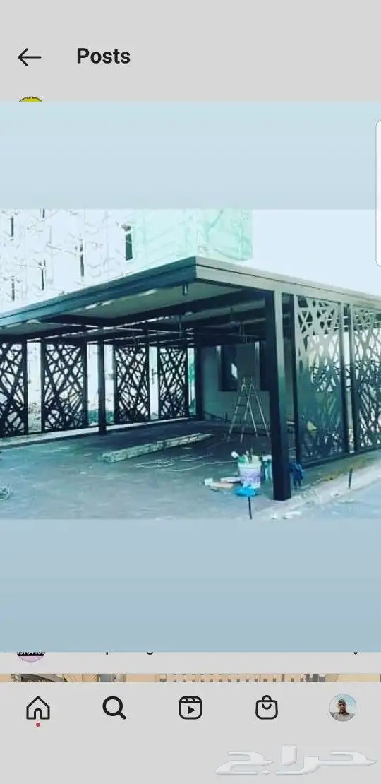 مجلس حديد تيوبات مربع حديد تركيب 1