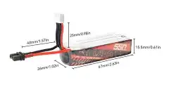 Lava 3s 11.4V battery 550m FPV battery 1