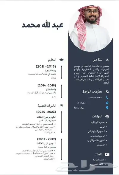 سيرة ذاتية CV عرض خاص محدوده لمدة 24 ساعه و ينتهي 7
