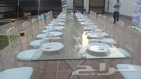 تاجير جلسات خارجية جلسات تراثية تاجير كراسي شفاف وطاولات قزا 6