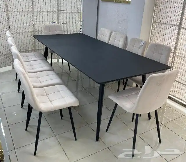 طاولات طعام مع كراسي رخام خشب زجاج كلاسيك جودة ممتازة 2