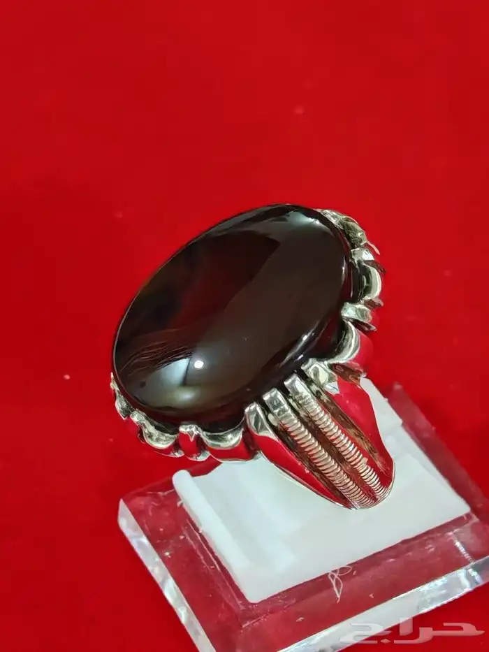 خاتم عقيق يماني كرزي 3