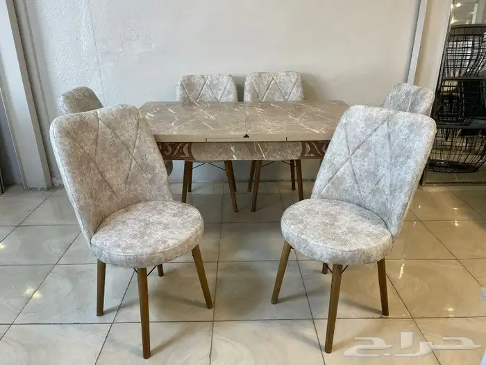 طاولات طعام مع كراسي رخام خشب زجاج كلاسيك جودة ممتازة 36