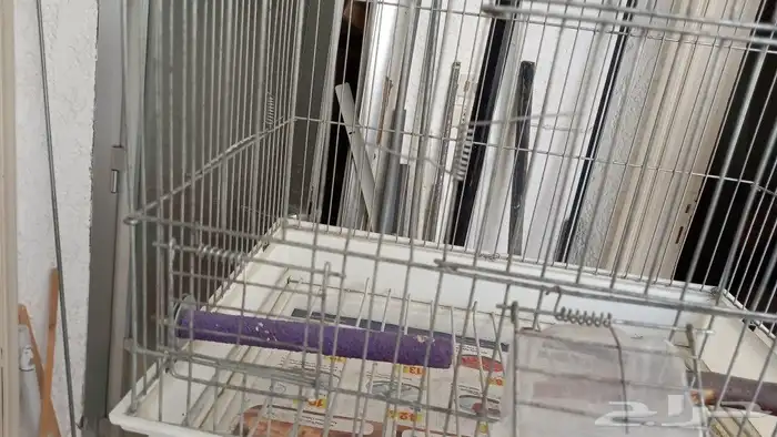 قفص قطط وكلاب وقفص طيور مع استاند دائري 0