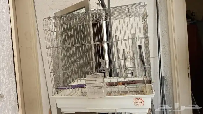 قفص قطط وكلاب وقفص طيور مع استاند دائري 2