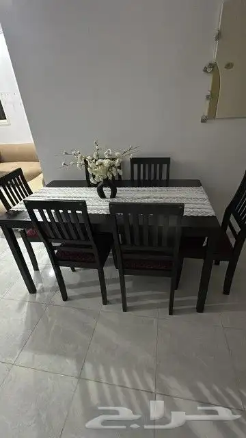 طاوله طعام 6 كراسي 6