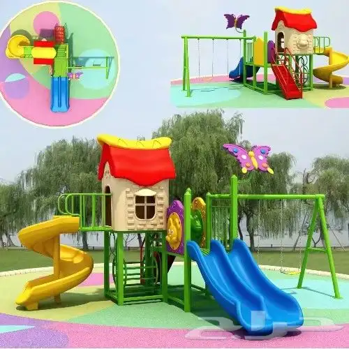 مجموعة العاب حدائق استراحات شاليهات مرجيح وزحاليق جوده عاليه 0