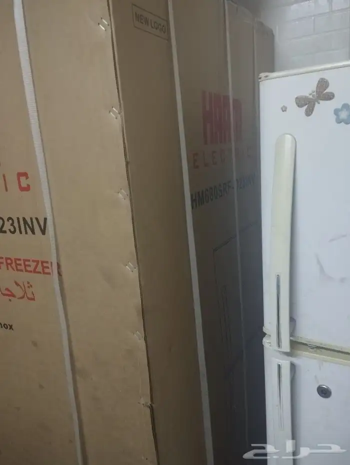 ثلاجه جديده ضمان المنيع 18 قدم شاشه ديجتل 1