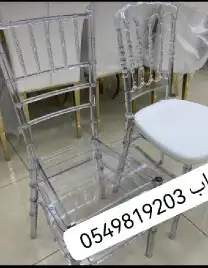 لبيع كراسي حفلات طاولات طعام كراسي اكرلك شفاف 4