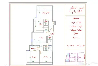 شقق تمليك فاخرةتحت التشطيب بطحاء قريش متبقي عالإستلام 9 اشهر 4
