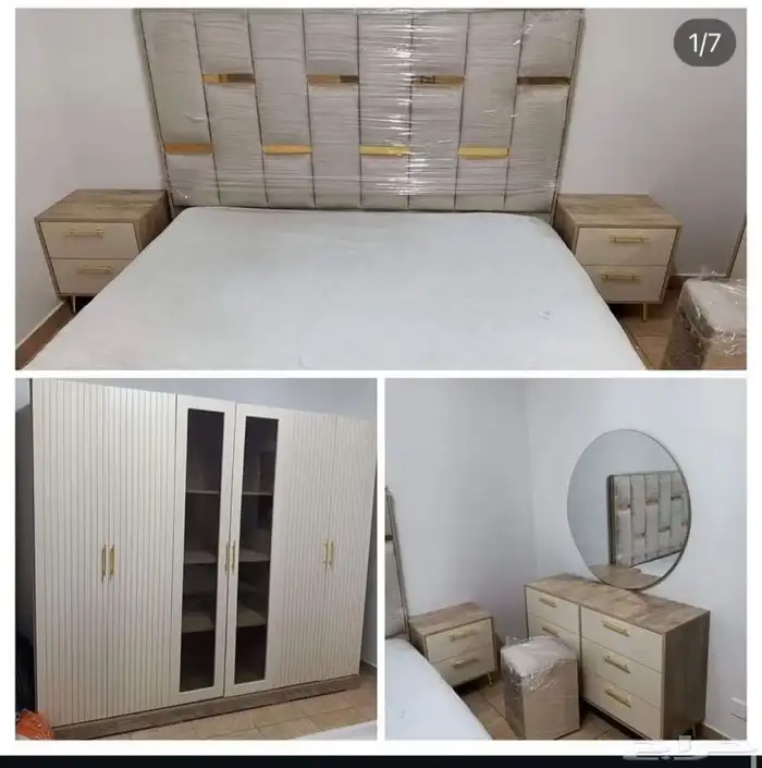 غرف نوم وطني جديد مع تقسيط تابي او تمارا توصيل وتركيب في نفس 7