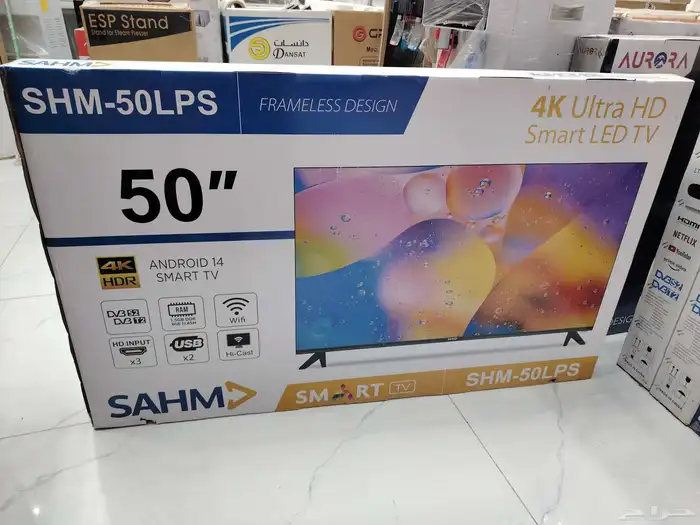 شاشه ارو 55 بوصه سمارت اندرويد 14 4K Ultra 5