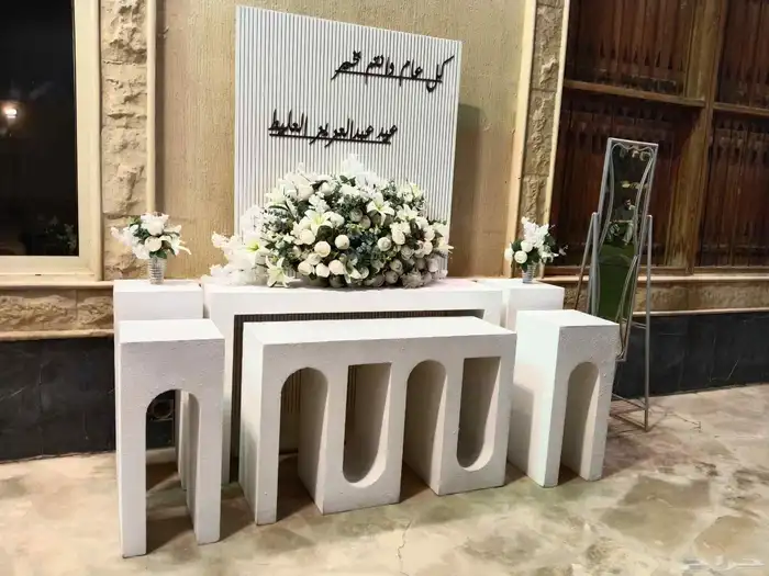 يوجد لدينا كراسي طاولات طعام كوشه خيام مداخل قهوجي صبابين 9