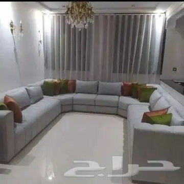 تفصيل ستائر حسب الطلب وجلسات كنب ستائر ويفي بلاك اوت لنن 1