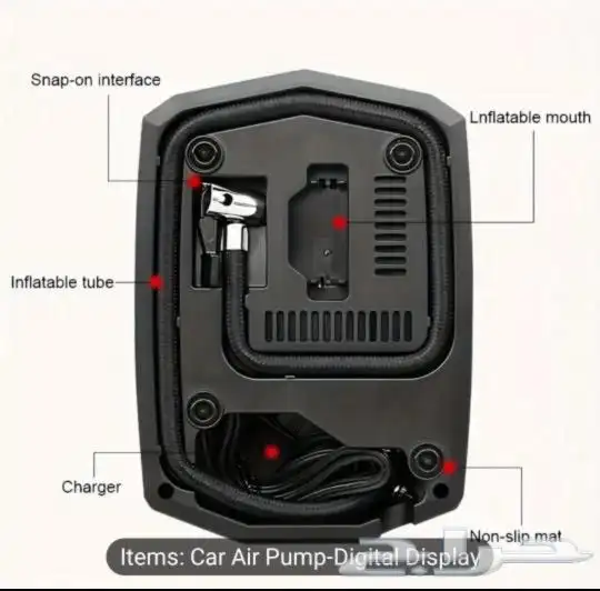 منفاخ هواء اطارات السيارة - كومبريسور - Car Air Compressor 8