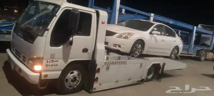 سطحه متواجد حاليا في جدة ومتجه الجنوب لنقل السيارات 3