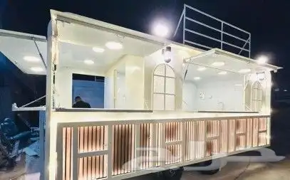 مواصفات العربه -1- مطبخ كامل مصنوع من الاستيل 2 جدران و 0