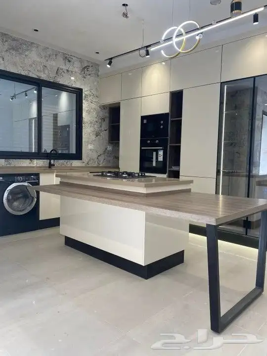 تفصيل مطابخ خشب ودواليب ملابس ومطابخ صاج والمنيوم ورخام 1