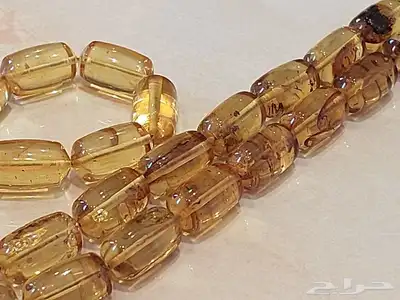 سبحة مسباح كهرمان طبيعي 35 خرزة 7