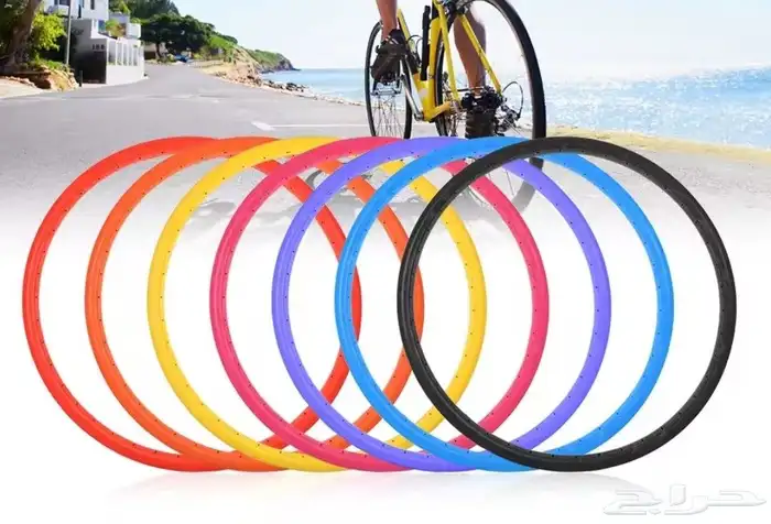 كفرات مقاس 23 700 صلبة من مادة البولي يوريثين حبة ازرق وحبة 0