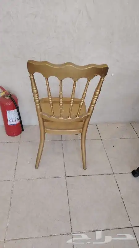 كراسي نابليون ذهبي المنيوم  كراسي كلرك شفاف  كراسي فراري 4