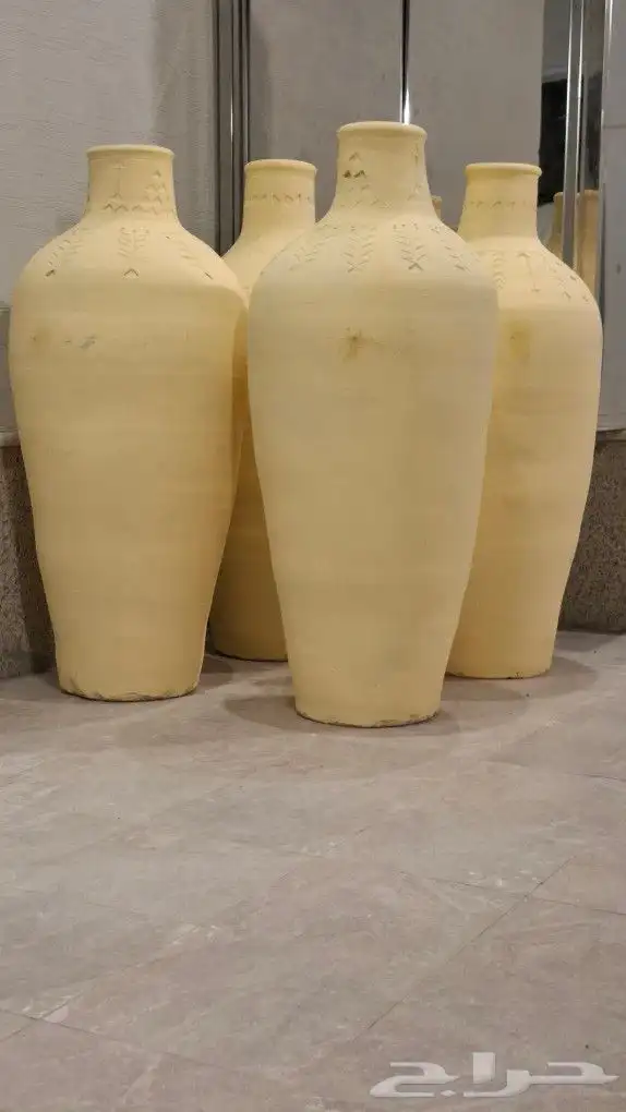 مزهريه فخار زراعه منقش 0