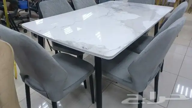 طاولات طعام رخام خشب زجاج 7