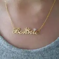 سلسال بالاسم مطلي بالذهب 7