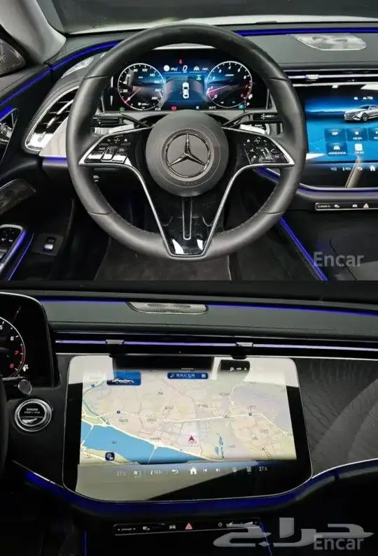 مرسيدس E200   فئة W214   وارد كوريا موديل  10 2024 العداد  8 6