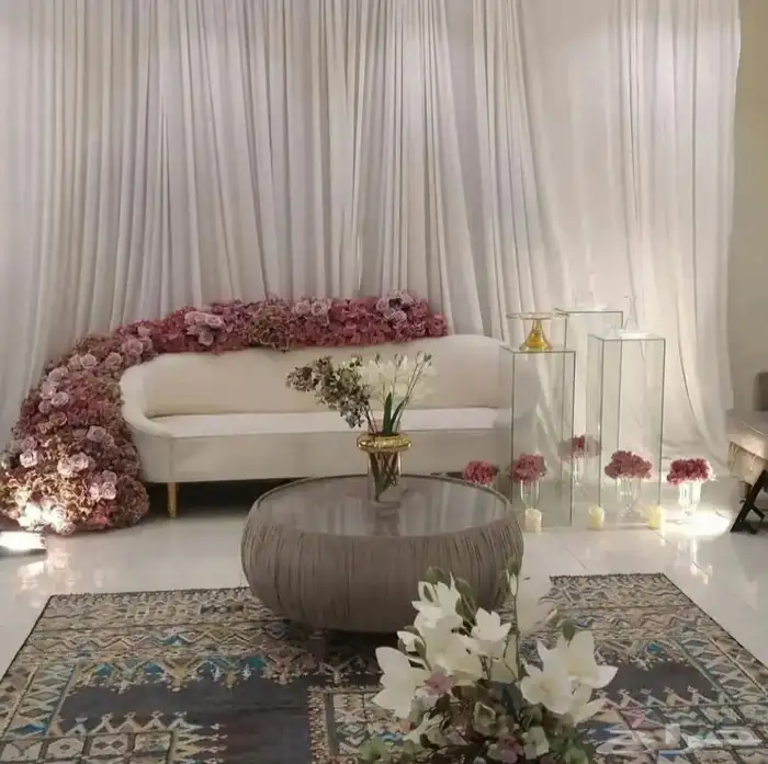 تأجير كوشه مداخل ستقبال بكجات زفاف تخرج ميلاد عقدقران الرياض 0