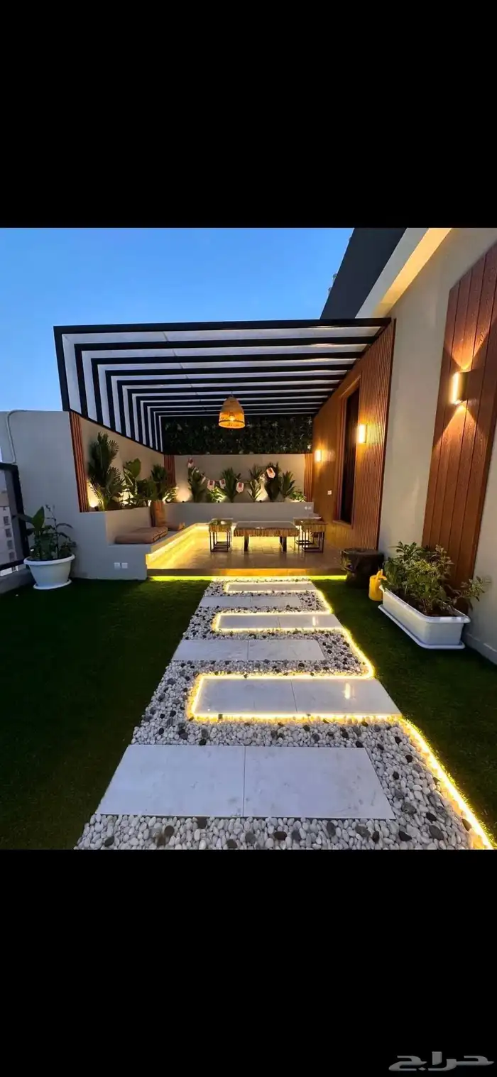 عشب صناعي حدائق وملاعب وتكسيات بديل خشب 38
