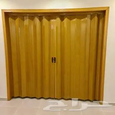 ابواب سحب سحاب سحابة جلد وبلاستيك كورديون 2