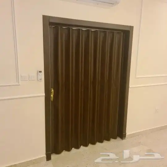 ابواب سحب سحاب سحابة جلد وبلاستيك كورديون 3