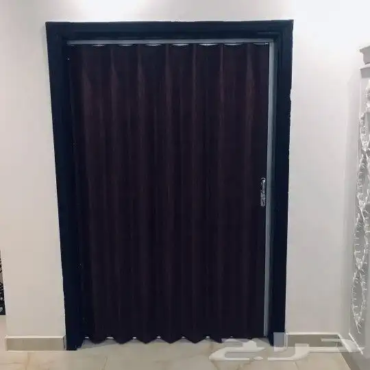 ابواب سحب سحاب سحابة جلد وبلاستيك كورديون 8