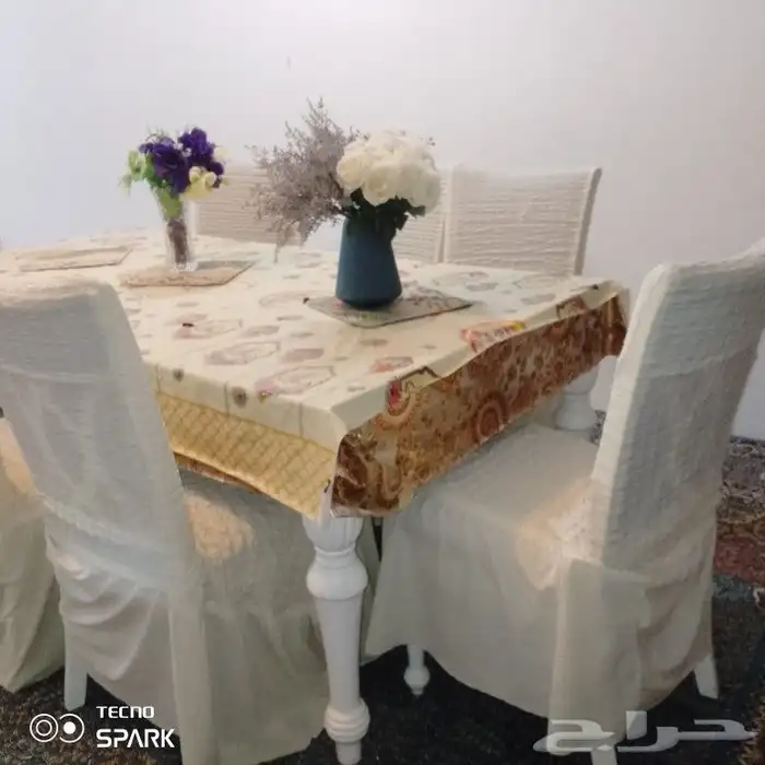 طاوله طعام ست كراسي كبيره وجديده وجميله 0