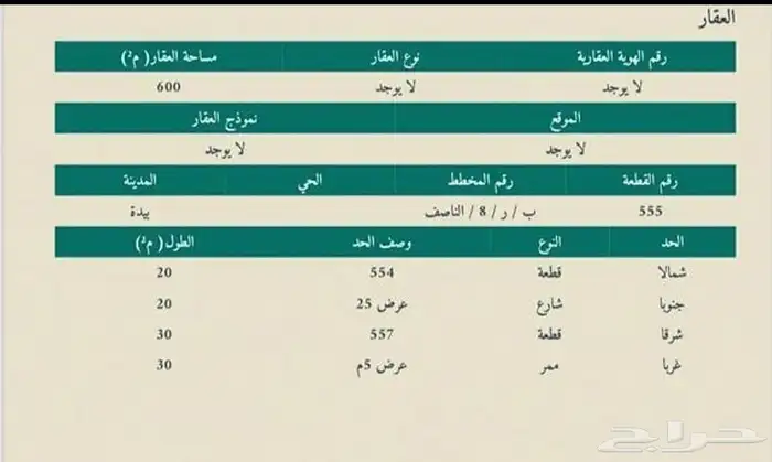 أرض للبيع بمخطط الناصف بمعشوقة شارع 25 وممر 2