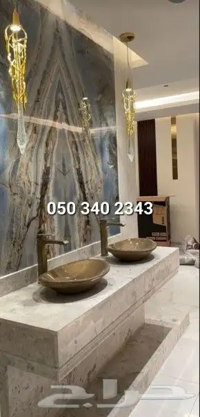 مغاسل وديكورات بدون حبة جبس 10