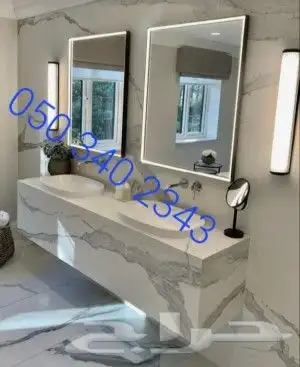 مغاسل وديكورات بدون حبة جبس 7