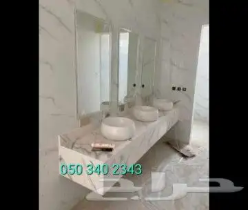 مغاسل وديكورات بدون حبة جبس 22